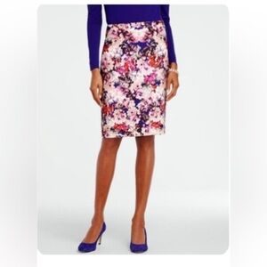 Talbots, Purple Floral Pencil Skirt, size 10
